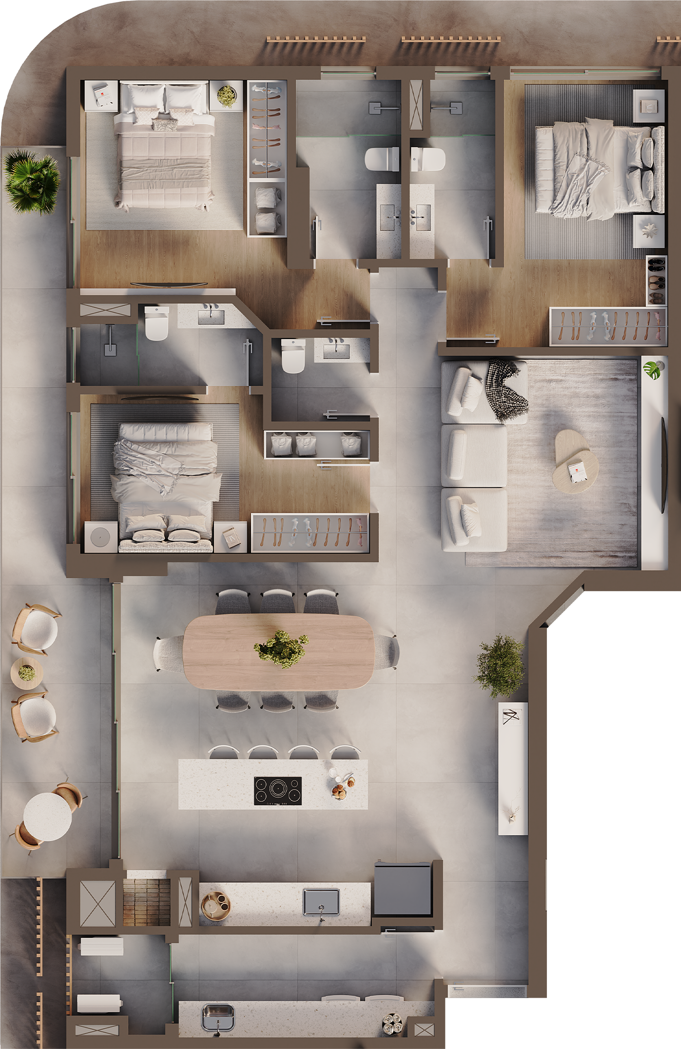 Atrani Tipo 03 — 131 m²
